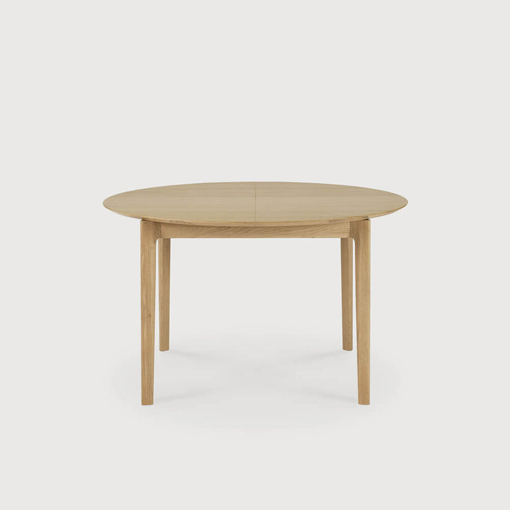ETHNICRAFT BOK EXTENDABLE ROUND DINING TABLE
