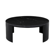 GLOBEWEST OBERON CRESCENT MARBLE COFFEE TABLE
