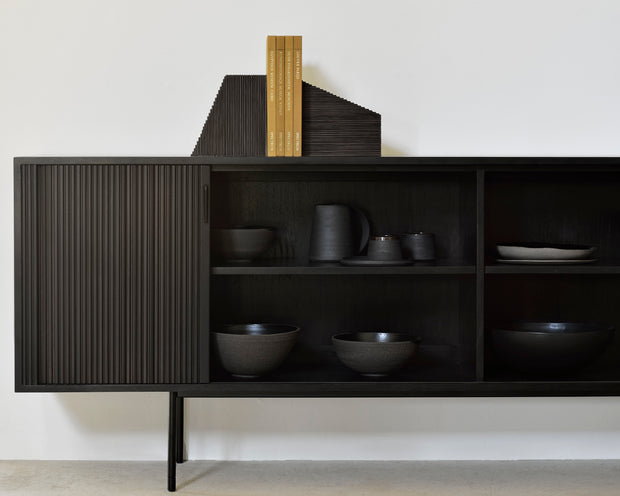 ETHNICRAFT MAHOGANY ROLLER MAX SIDEBOARD
