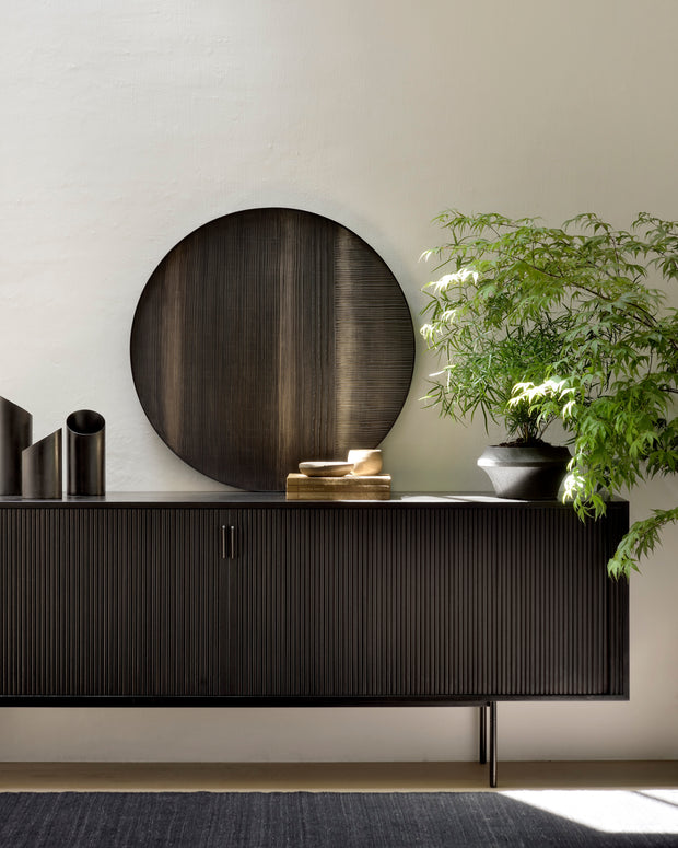 ETHNICRAFT MAHOGANY ROLLER MAX SIDEBOARD