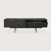 ETHNICRAFT GRAPHIC TV CUPBOARD - 1 FLIP-DOWN-DOOR