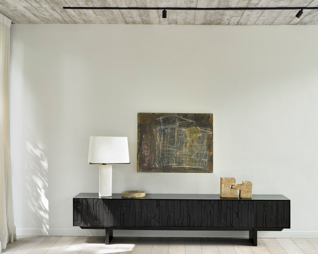 ETHNICRAFT TEAK MOSAIC TV STAND