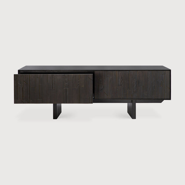 ETHNICRAFT TEAK MOSAIC TV STAND