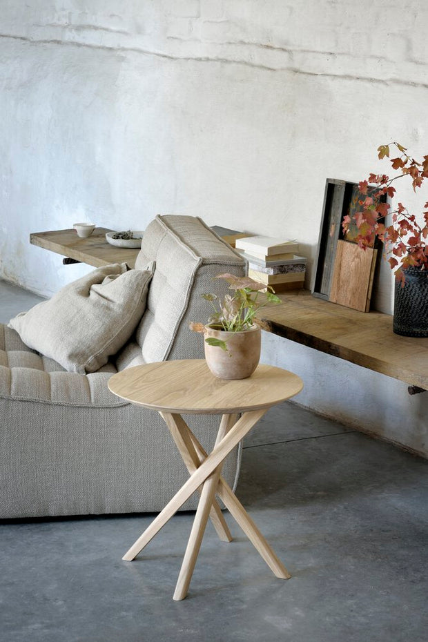 ETHNICRAFT OAK MIKADO SIDE TABLE