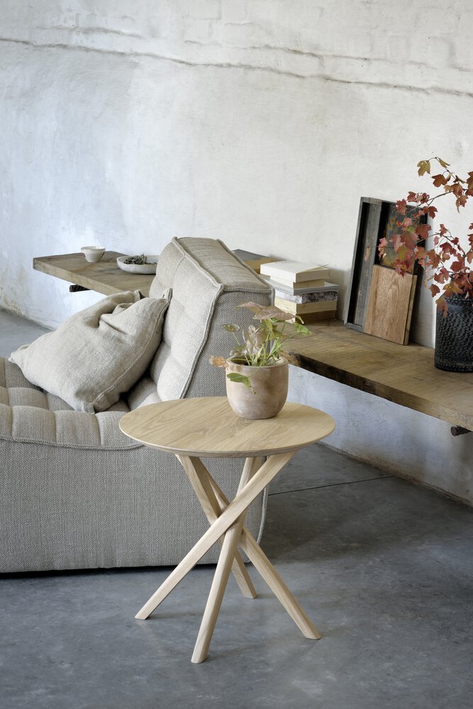 ETHNICRAFT OAK MIKADO SIDE TABLE