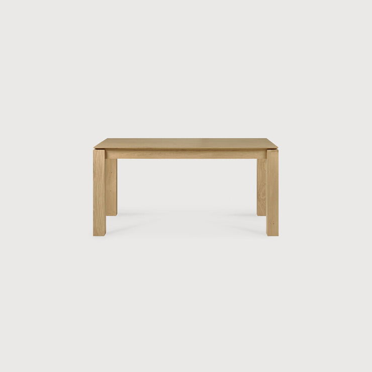 ETHNICRAFT OAK SLICE EXTENDABLE DINING TABLE 160-240