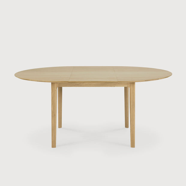 ETHNICRAFT BOK EXTENDABLE ROUND DINING TABLE