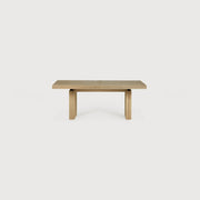 ETHNICRAFT DOUBLE EXTENSION DINING TABLE