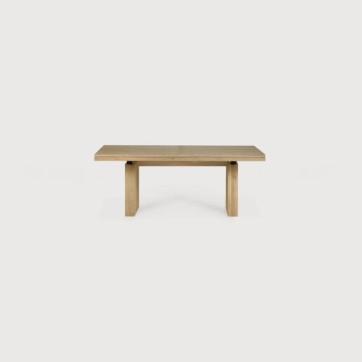 ETHNICRAFT DOUBLE EXTENSION DINING TABLE