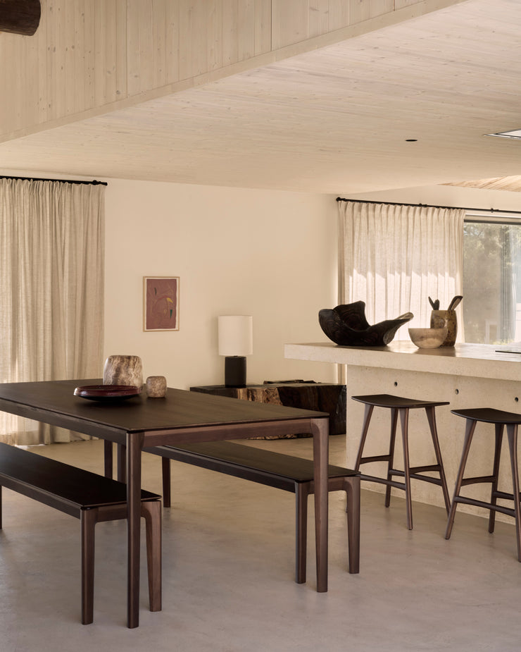ETHNICRAFT TEAK BOK DINING TABLE - BROWN