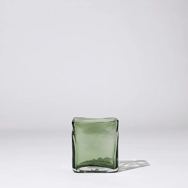 MARMOSET FOUND BLOCK VASE GREEN SMALL