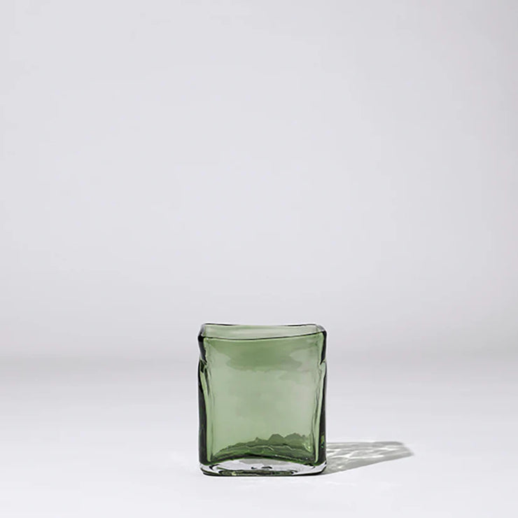 MARMOSET FOUND BLOCK VASE GREEN SMALL