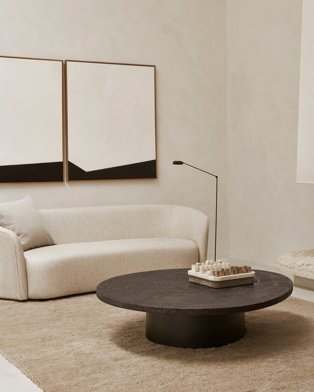 ETHNICRAFT SLICE COFFEE TABLE MINERALS - WHISKY OVAL