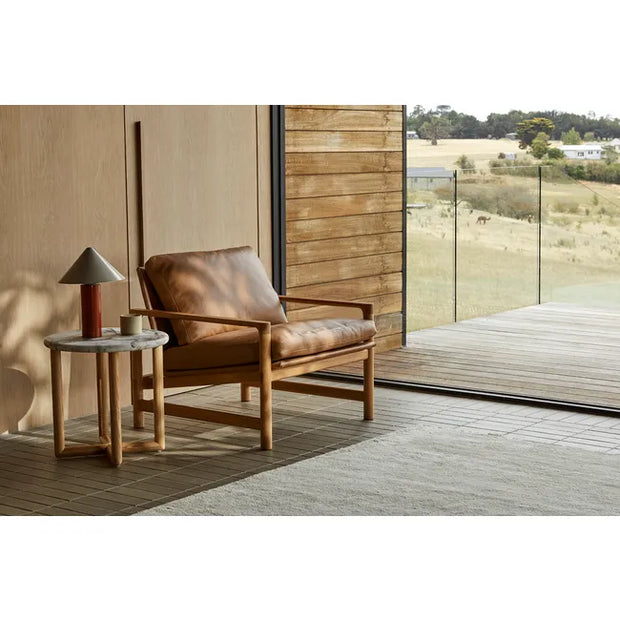GLOBEWEST CAMILLE MARBLE SIDE TABLE
