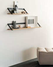 ETHNICRAFT OAK RIBBON SHELF