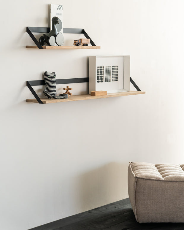 ETHNICRAFT OAK RIBBON SHELF