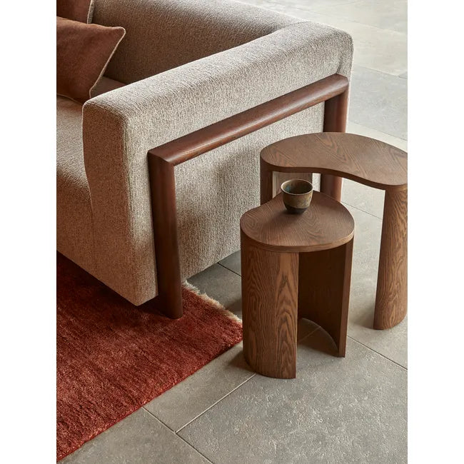 GLOBEWEST OBERON CURVE SET OF 2 SIDE TABLES