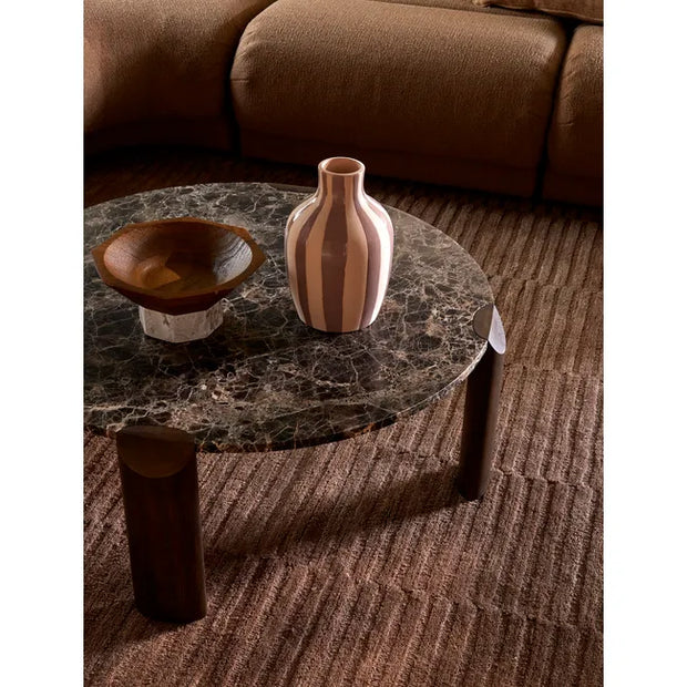 GLOBE WEST WILLA MARBLE COFFEE TABLE