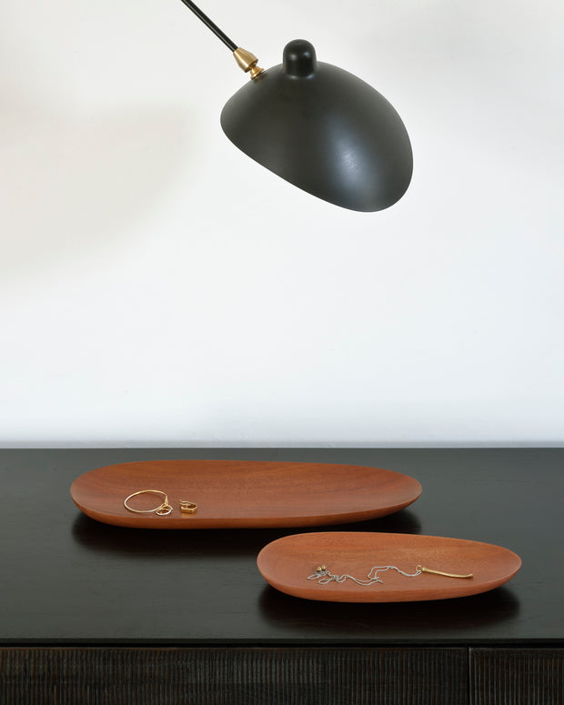 ETHNICRAFT MAHOGANY THIN OVAL BOARD