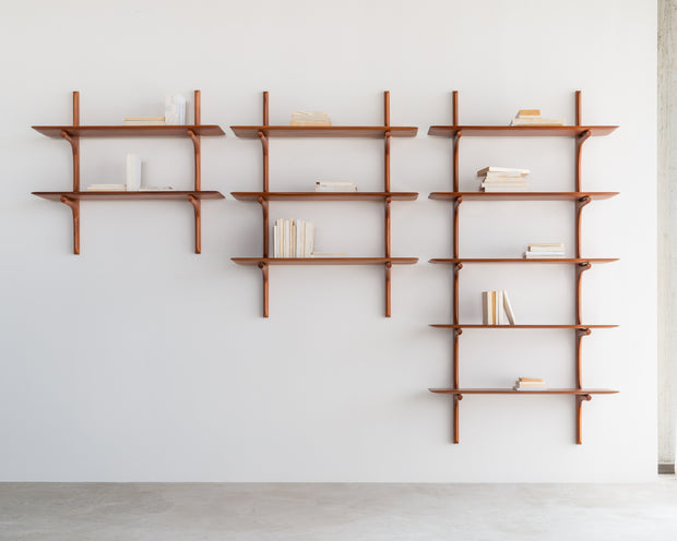 ETHNICRAFT MAHOGANY PI WALL SHELF