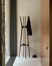 ETHNICRAFT MAHOGANY PI DARK BROWN COAT STAND