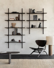 ETHNICRAFT MAHOGANY PI WALL SHELF