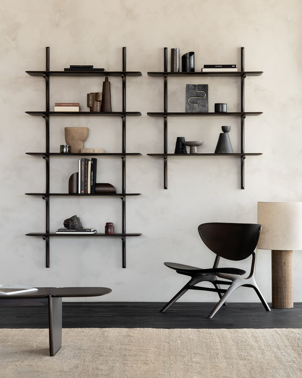 ETHNICRAFT MAHOGANY PI WALL SHELF