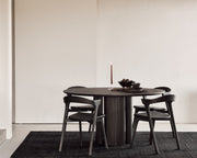 ETHNICRAFT MAHOGANY ROLLER MAX DINING TABLE DARK BROWN
