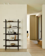 ETHNICRAFT MAHOGANY PI RACK - DARK BROWN