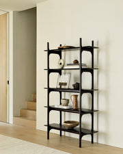 ETHNICRAFT MAHOGANY PI RACK - DARK BROWN