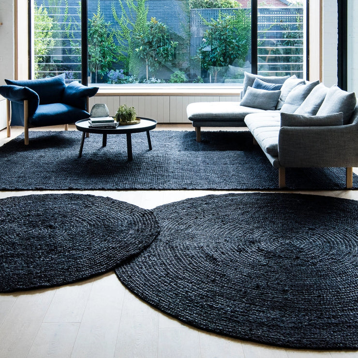 ZEBRA GRAPHITE JUTE RUG – The Banyan Tree Furniture & Homewares