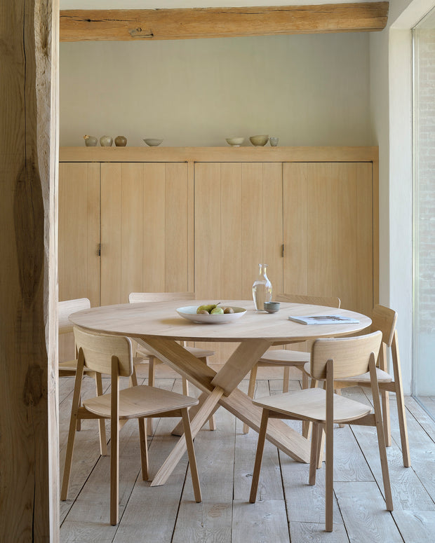 ETHNICRAFT OAK CASALE DINING CHAIR