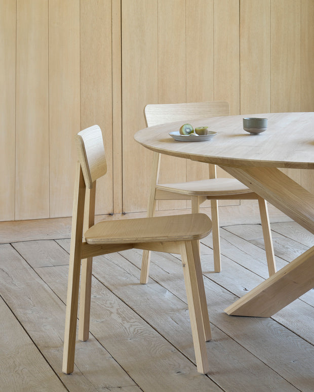 ETHNICRAFT OAK CASALE DINING CHAIR