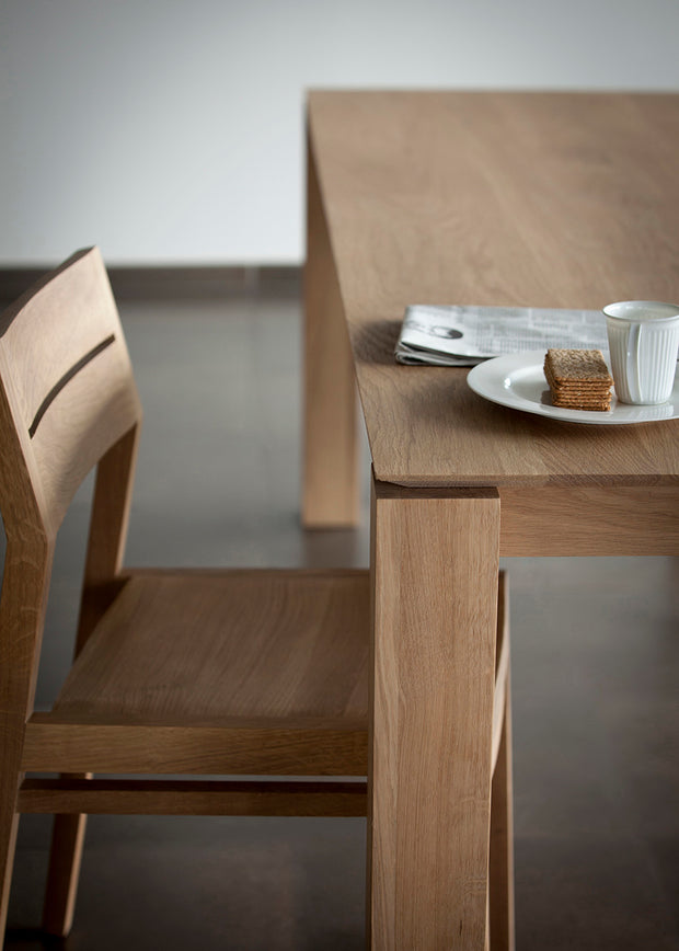 ETHNICRAFT OAK SLICE DINING TABLE