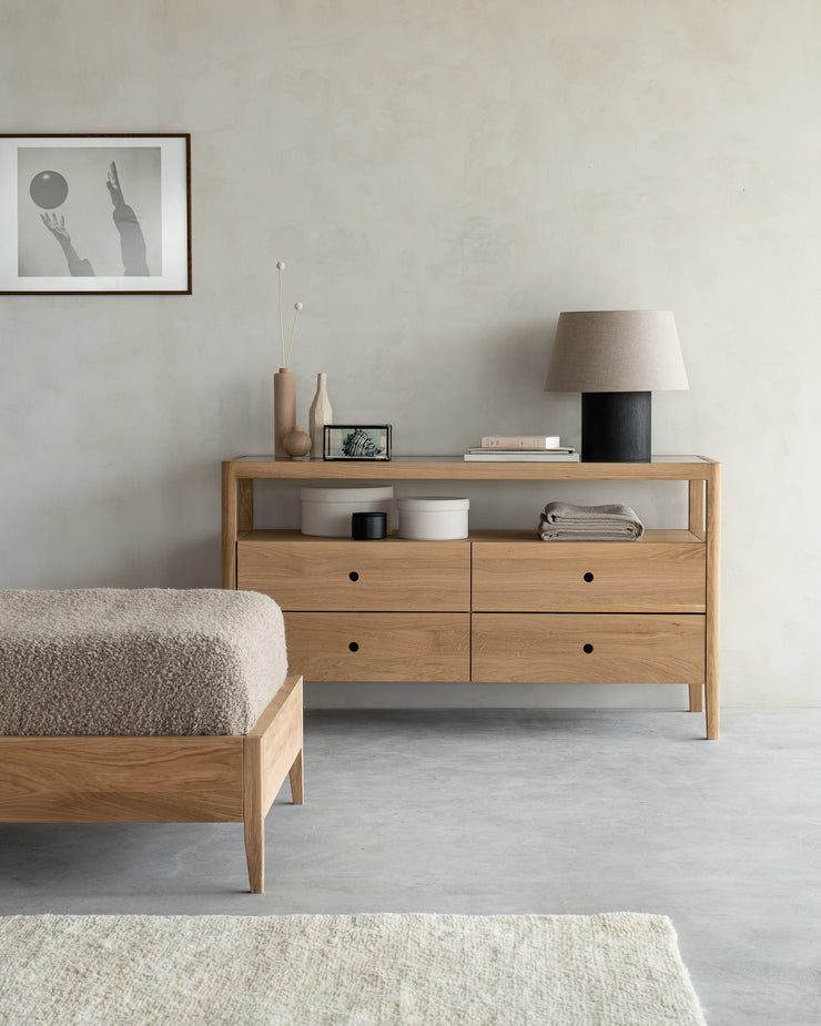 ETHNICRAFT OAK SPINDLE DRESSER