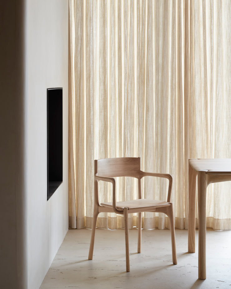 ETHNICRAFT PI DINING CHAIR WITH ARMREST BY ALAIN VAN HAVRE