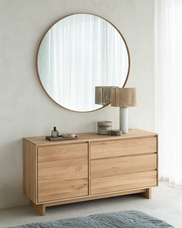 ETHNICRAFT OAK LAYERS WALL MIRROR