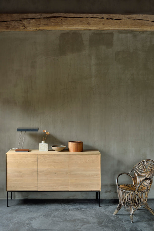 ETHNICRAFT OAK WHITEBIRD SIDEBOARD, 3 DOORS