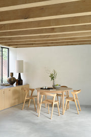 ETHNICRAFT BOK EXTENDABLE ROUND DINING TABLE