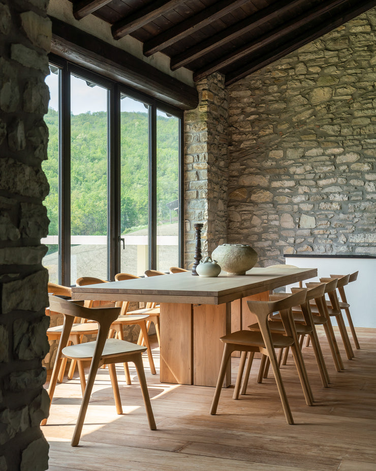 ETHNICRAFT DOUBLE EXTENSION DINING TABLE
