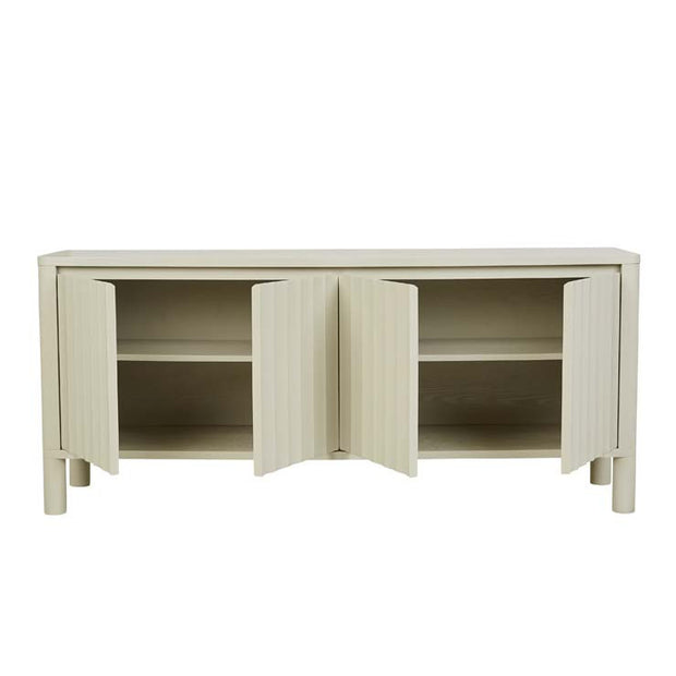 GLOBEWEST OLIVER FLUTED BUFFET - EX FLOOR STOCK