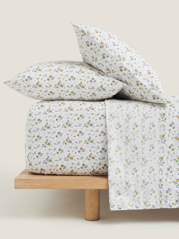 CARLOTTA & GEE 100% LINEN FITTED SHEET