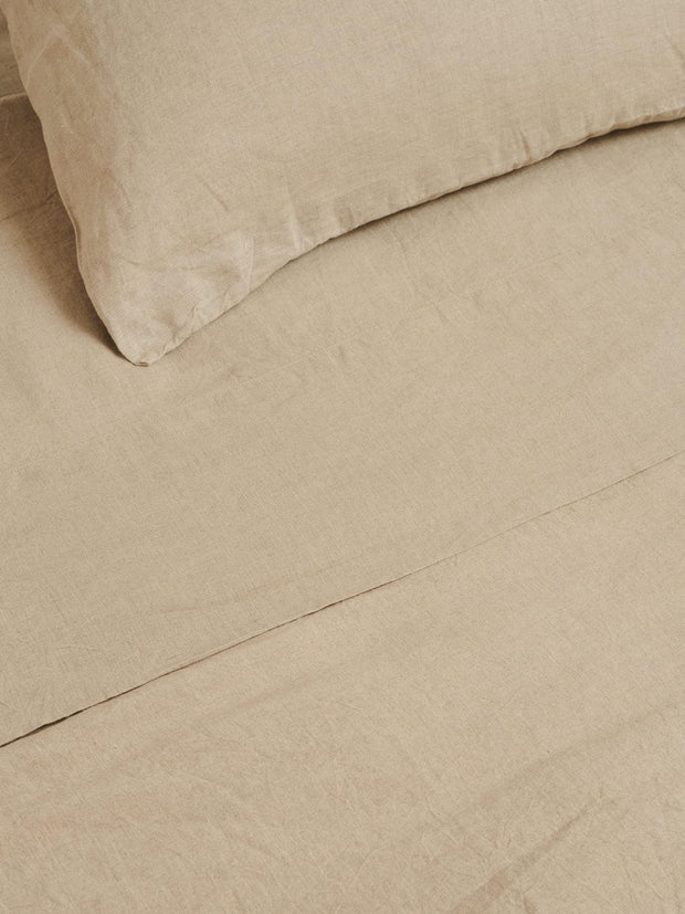 CARLOTTA & GEE 100% LINEN FLAT SHEET