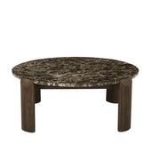 GLOBE WEST WILLA MARBLE COFFEE TABLE
