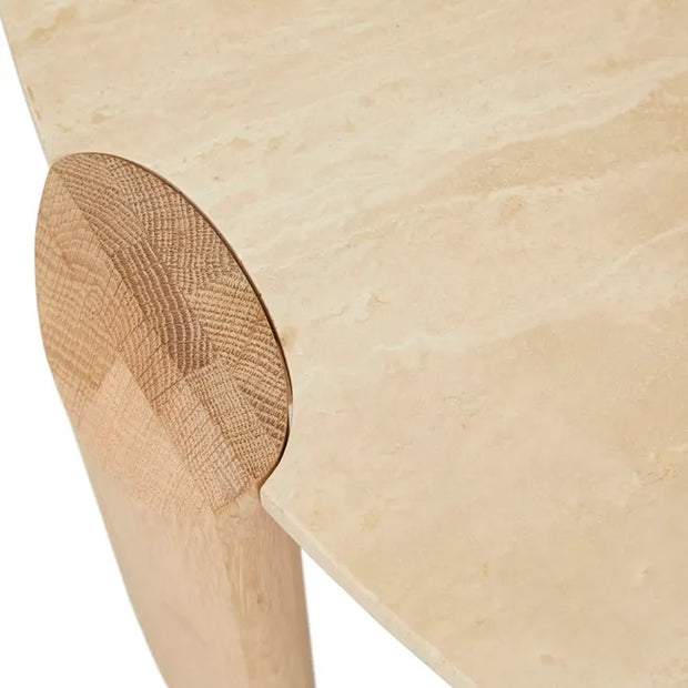 GLOBE WEST WILLA MARBLE COFFEE TABLE