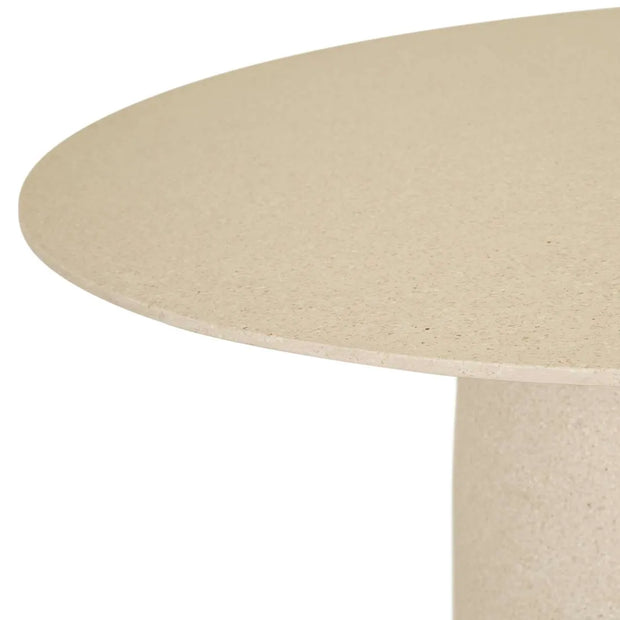 LIVORNO SPHERE DINING TABLE - SAND FLECK