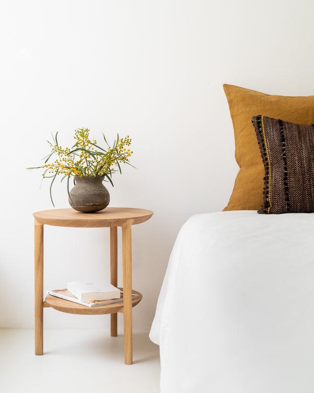 ETHNICRAFT OAK BOK SIDE TABLE