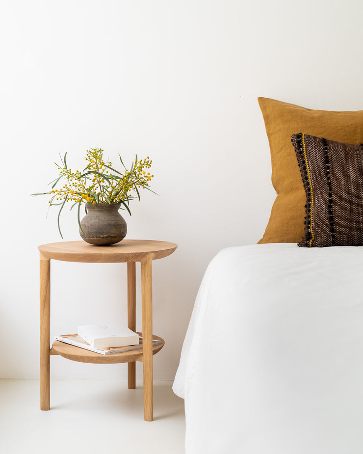 ETHNICRAFT OAK BOK SIDE TABLE