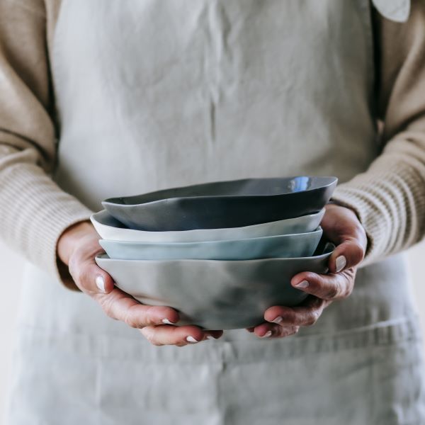FLAX FRUIT BOWL 19CM