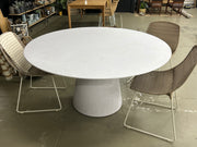 GLOBEWEST LIVORNO ROUND DINING TABLE - EX FLOOR STOCK